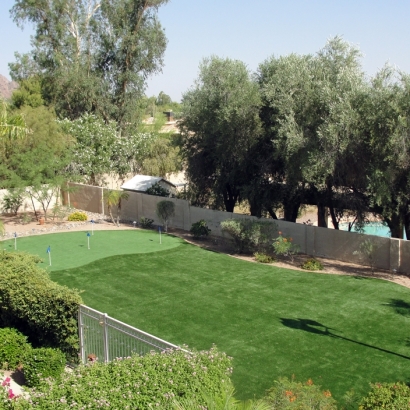 Artificial Grass Installation Flagstaff, Arizona Putting Green Turf, Backyard Design