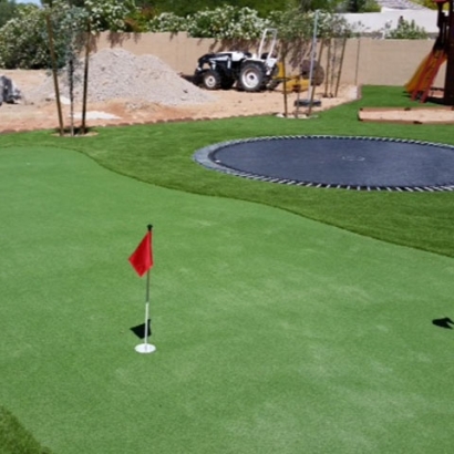 Fake Grass Oro Valley, Arizona Home Putting Green, Backyard Landscaping Ideas